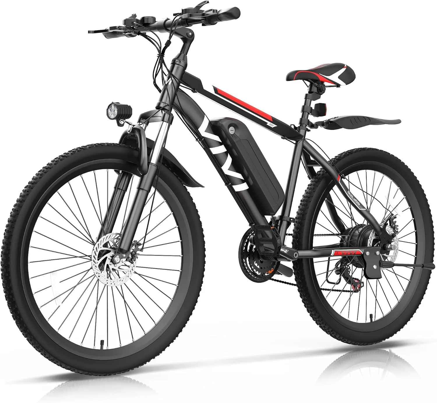 Vivi Electric Bike for Adults 26 Inch 780W Peak Ebike for Adults Removable 48V Battery, Electric Mountain Bike 21 Speed Gears, Electric Bicycle 50 Miles/Pedal Assist, UL 2849 Certified