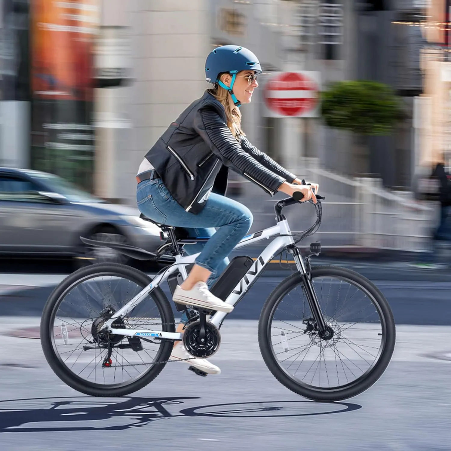 Vivi Electric Bike for Adults 26 Inch 780W Peak Ebike for Adults Removable 48V Battery, Electric Mountain Bike 21 Speed Gears, Electric Bicycle 50 Miles/Pedal Assist, UL 2849 Certified