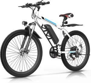 Vivi Electric Bike for Adults 26 Inch 780W Peak Ebike for Adults Removable 48V Battery, Electric Mountain Bike 21 Speed Gears, Electric Bicycle 50 Miles/Pedal Assist, UL 2849 Certified