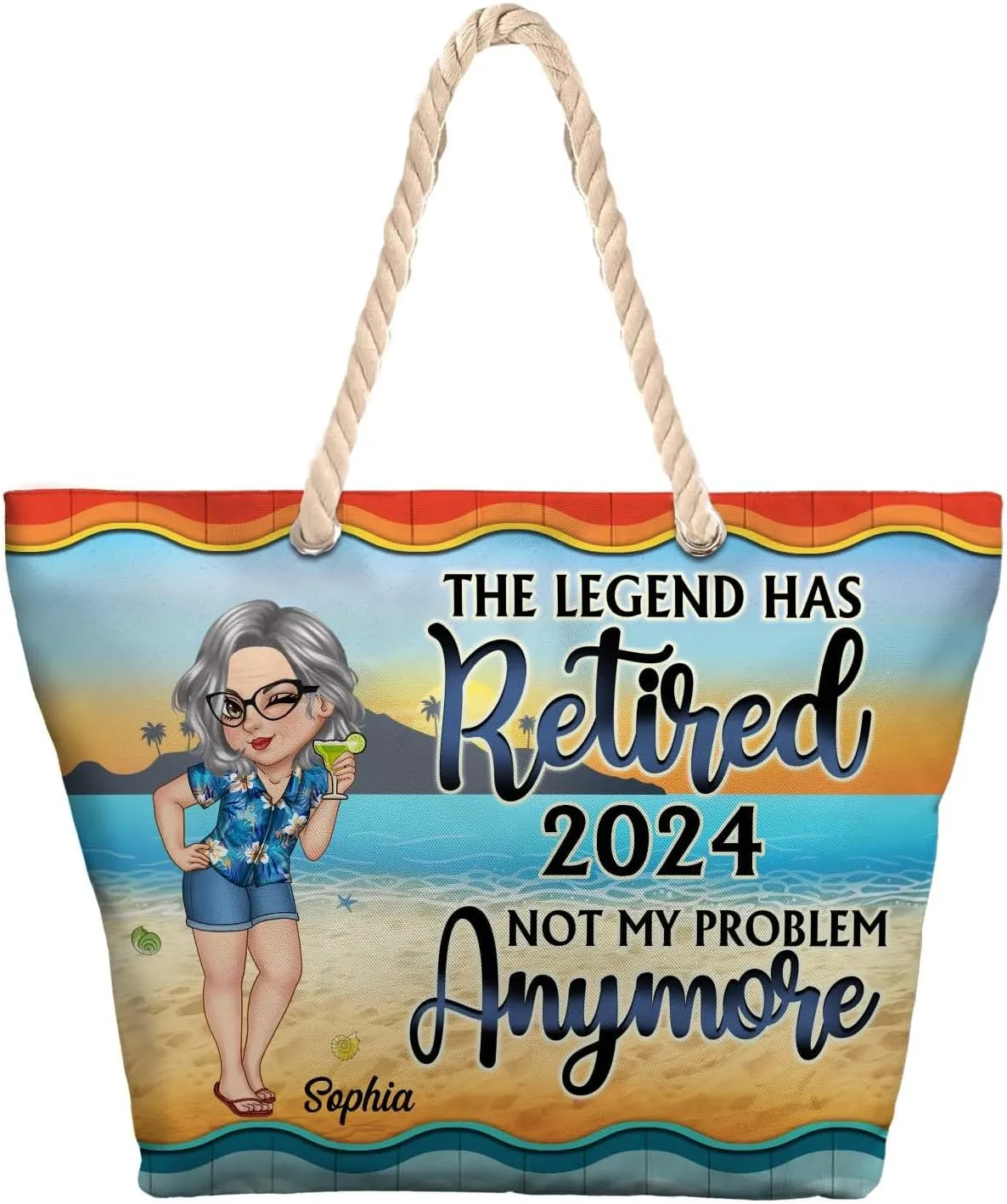 WANDER PRINTS Personalized Beach Bag - Gift for Bestie