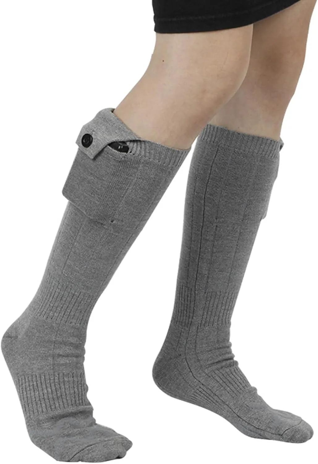 Washable Electric Heated Socks 4 Gear Temperature Adjustment USB Rechargeable Electric Heated Socks for Men Women Ski