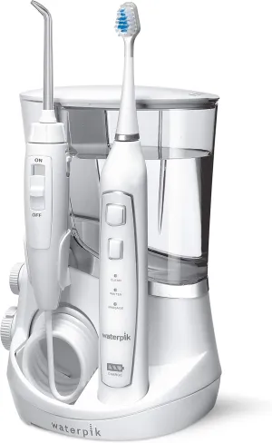 Waterpik Complete Care 5.0 Water Flosser   Sonic Electric Toothbrush, White WP-861