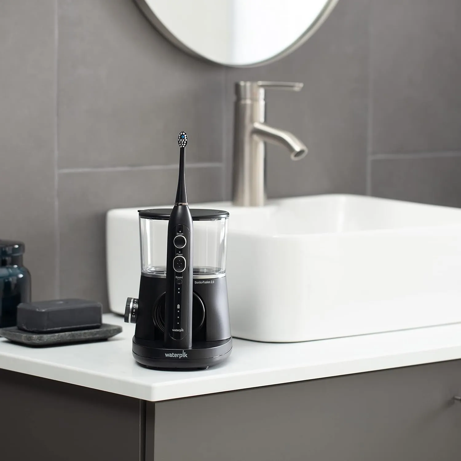 Waterpik Sonic-Fusion 2.0 Flossing Electric Toothbrush, Black