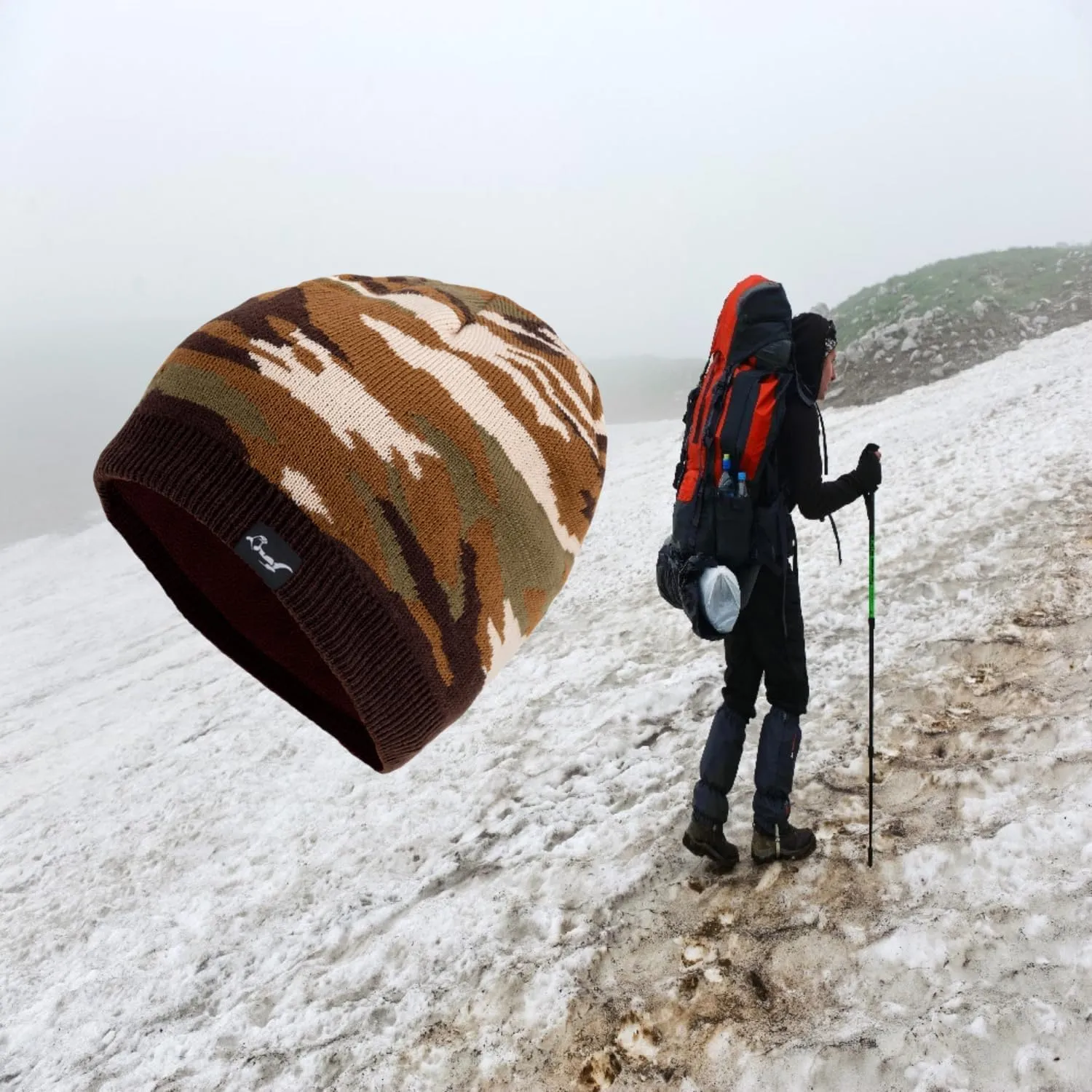 Waterproof, Windproof, Breathable Beanie Hat,Keep Your Head Warm and Completely Dry.