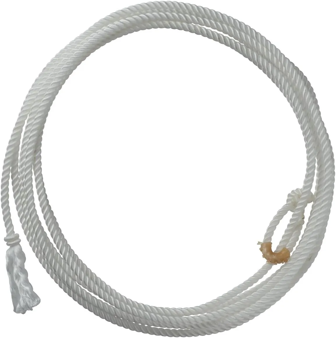 Weaver Equine Waxed Nylon Kids Lasso Rope, Lightweight Cowboy Rope Lasso for Practice, Colorful Loop Lasso Roping Ropes for Kids 5/16" x 20'
