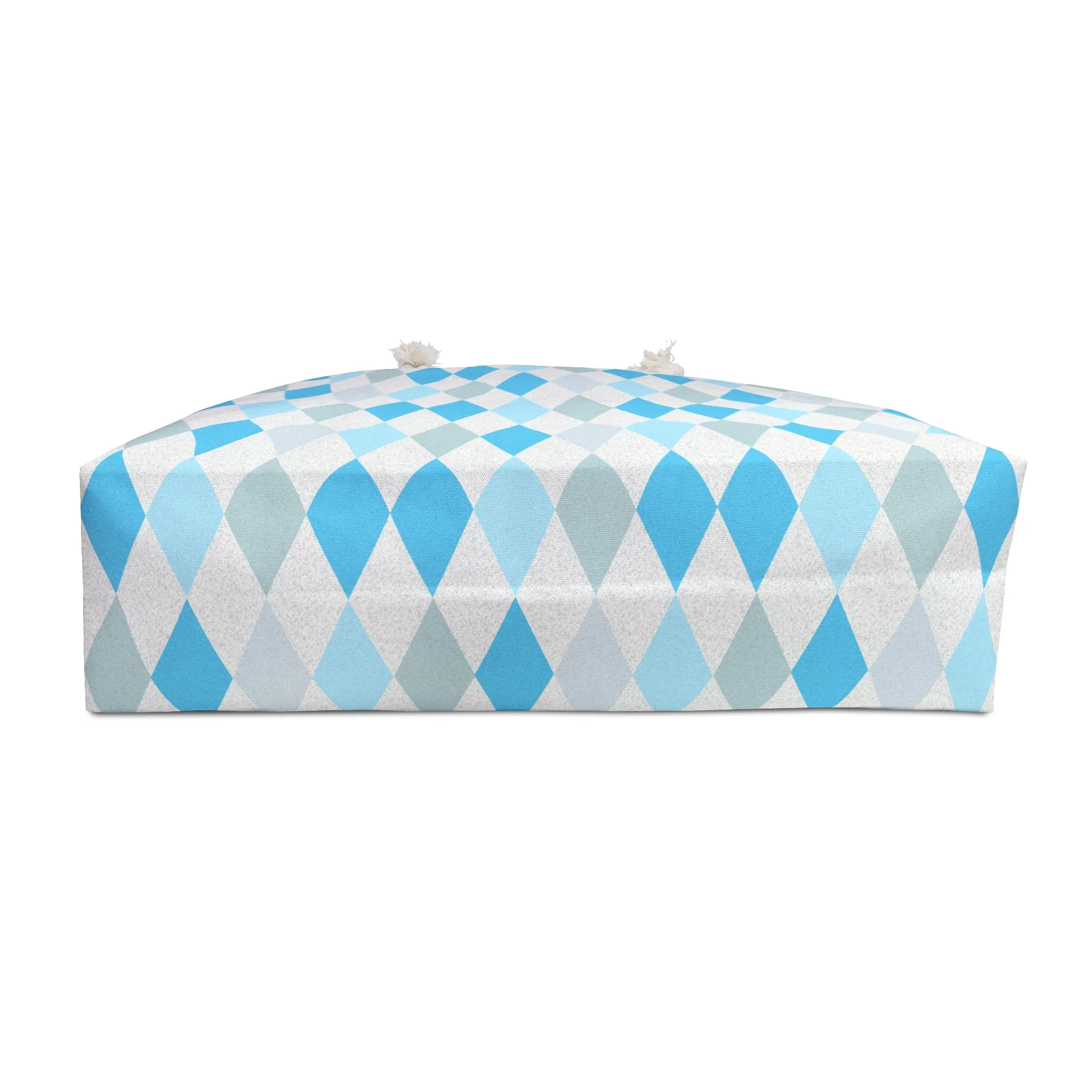 Weekender Bag - Chic Blue Diamond Pattern