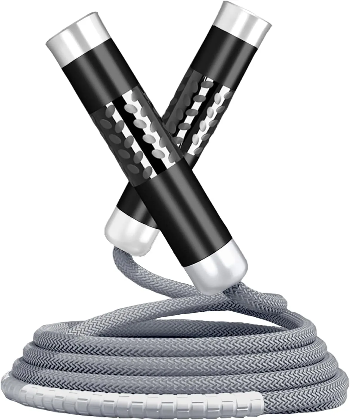Weighted Jump Rope for Women,Men,Heavy Jump Rope with Adjustable Bold PVC Rope,Ball Bearing Aluminum Handle,Great for Crossfit Training, Boxing, and MMA Workouts