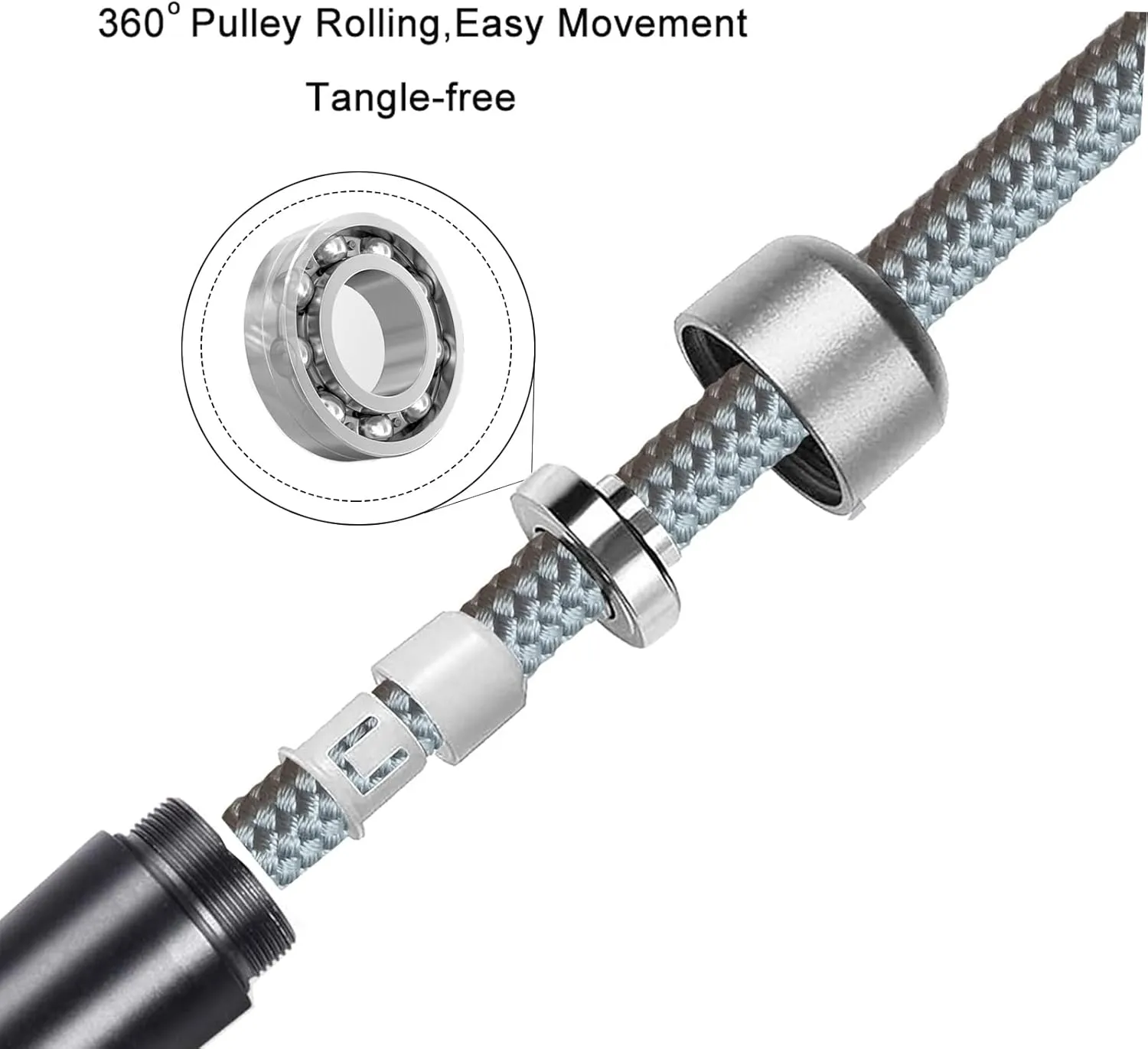 Weighted Jump Rope for Women,Men,Heavy Jump Rope with Adjustable Bold PVC Rope,Ball Bearing Aluminum Handle,Great for Crossfit Training, Boxing, and MMA Workouts