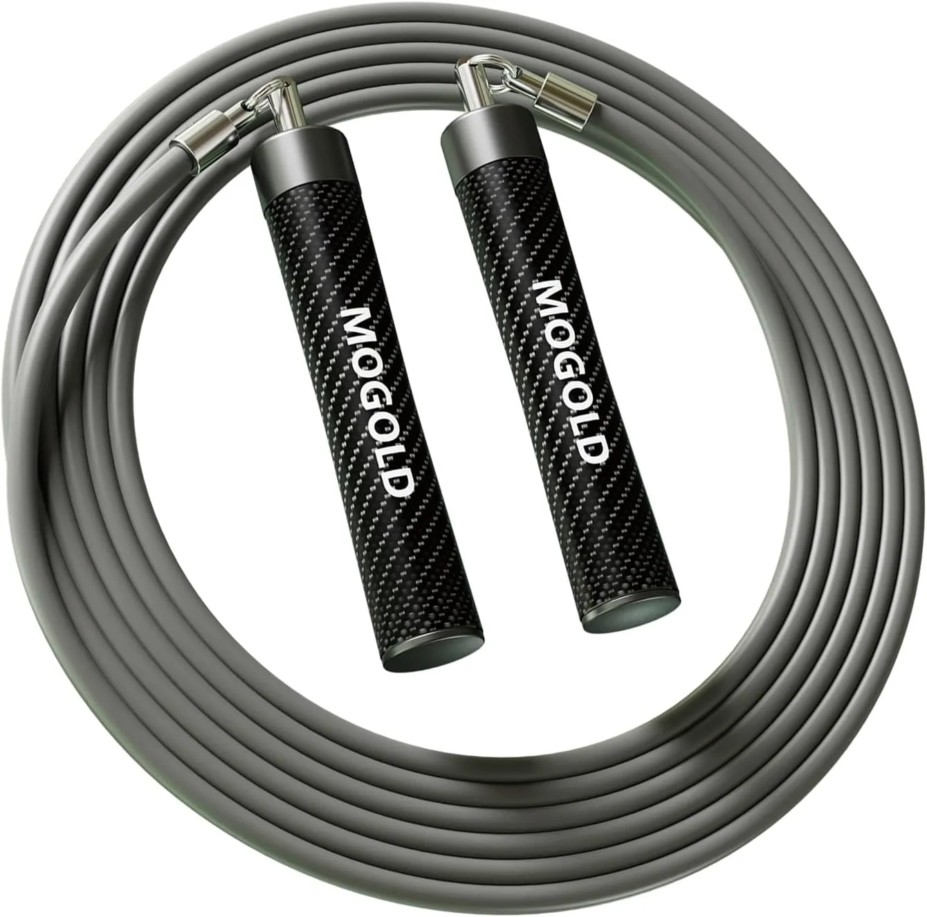 Weighted Jump Ropes for Women & Men with 1/2 Pound Jump Rope Cable & Thicker Leather Jump Rope Weighted Handles, Best for Fitness, High-Intensity Strength Workouts