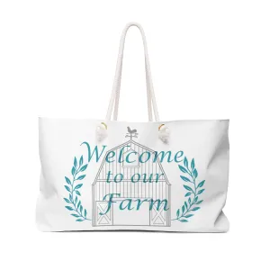 Welcome to our Farm Weekender Bag
