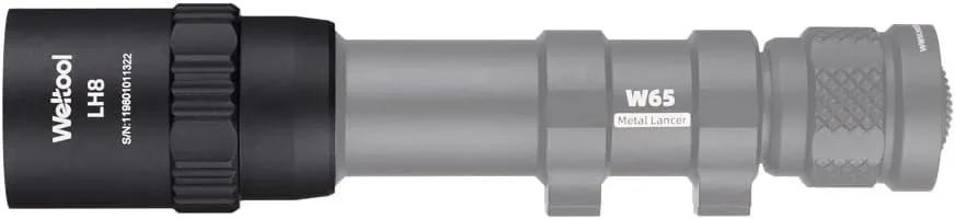 Weltool LH8 Weapon Light Head 5700K, 83900 cd 1250 lm for W65/W35 Body or Surefire M600DF,Black Color