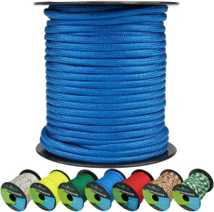 West Coast Paracord 550lb Paracord Spools – 7 Strand Type III Tactical Parachute Cord for Hiking, Camping, and Fishing – Electric Blue (1,000 ft)