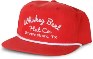WHISKEY BENT HAT CO. The Frio Snapback Rope Hat - Vintage Baseball Cap, Adjustable Outdoor and Trucker Cap, One Size Fits All