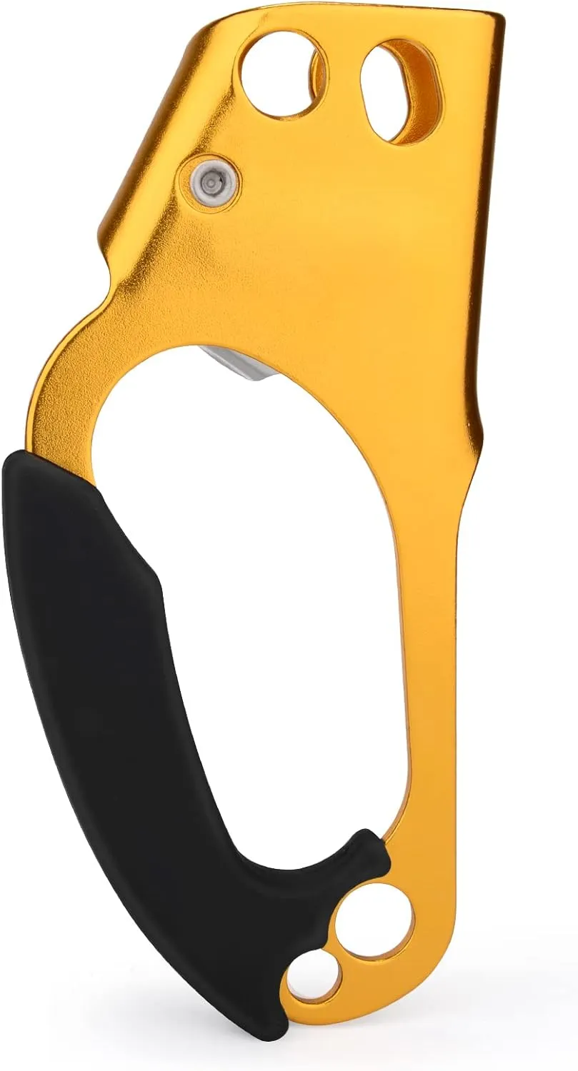 WILDKEN Climbing Hand Ascender Outdoor Mountaineering Tree Arborist Climbing Rappelling Equip Hand Ascender for 8-14MM Rope Left Right Hand Ascender