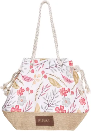 WITH LOVE Fashion Canvas Tote Bag for Women – Reusable Sturdy Shopping Handbag for Travel, Groceries, & Supplies