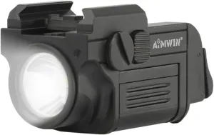 WL10 Tactical Weapon Light 900 Lumens Pistol Flashlight Compact Rail Mounted Rechargeable LED Torch Waterproof Durable High Power Handgun Light for Glock 1913