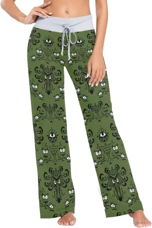 Women's Pajama Pants Straight Trouser Sleepwear Sleep Loose Lounge Pants XS-XL