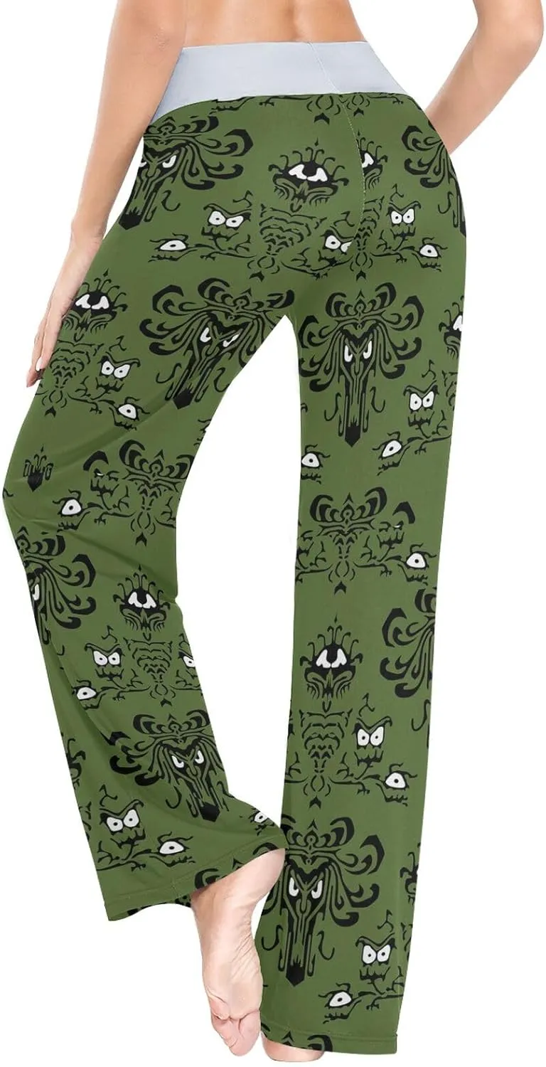 Women's Pajama Pants Straight Trouser Sleepwear Sleep Loose Lounge Pants XS-XL