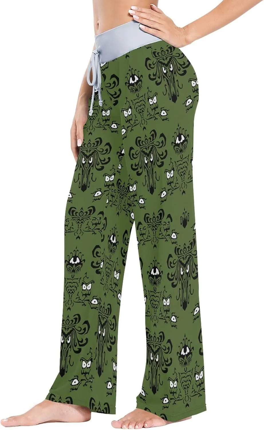 Women's Pajama Pants Straight Trouser Sleepwear Sleep Loose Lounge Pants XS-XL