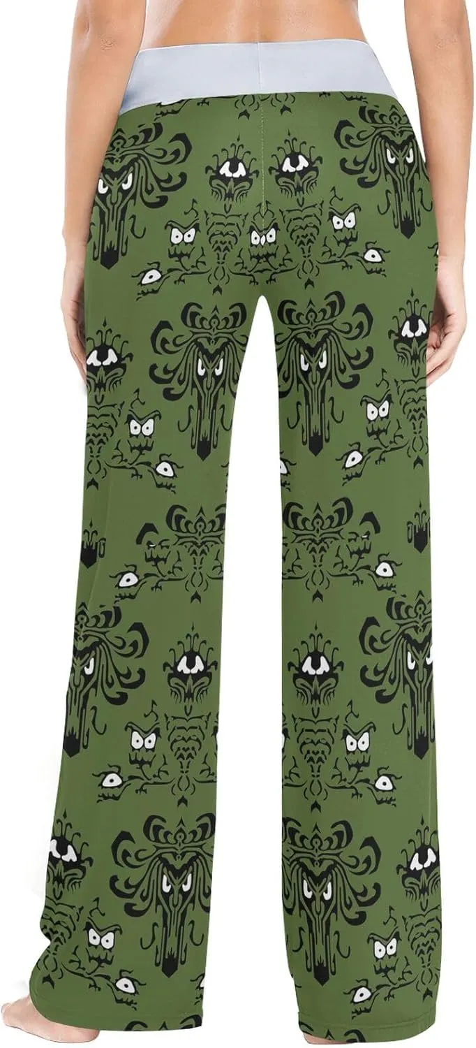 Women's Pajama Pants Straight Trouser Sleepwear Sleep Loose Lounge Pants XS-XL