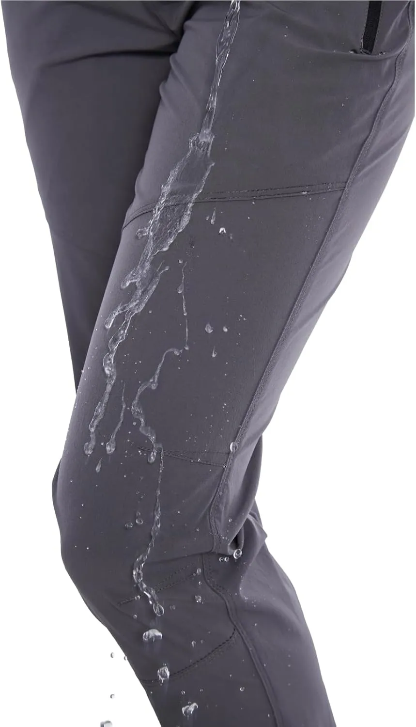 WORK IDEA Women's Hiking Pants Outdoor Water-Resistant Quick Dry Flex Travel Pants Lightweight
