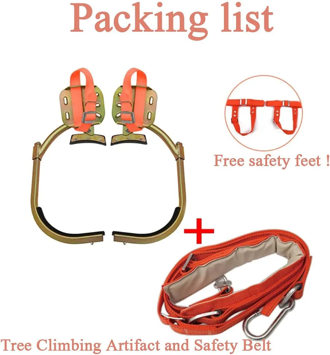 WZFANJIJ Tree Climbing Gear Tree Spurs Tree Crampons, Thickening Trees, Durable, Suitable for Hunting, Fruit Picking, Easy to Use,550Model