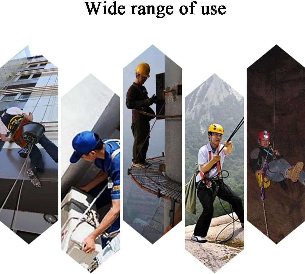 Yellow 12/14/16mm Outdoor High-Altitude Operation Wear-Resistant Rope Length 10M/20M/30M/50M/80M/100M(Size:14mm 30M)