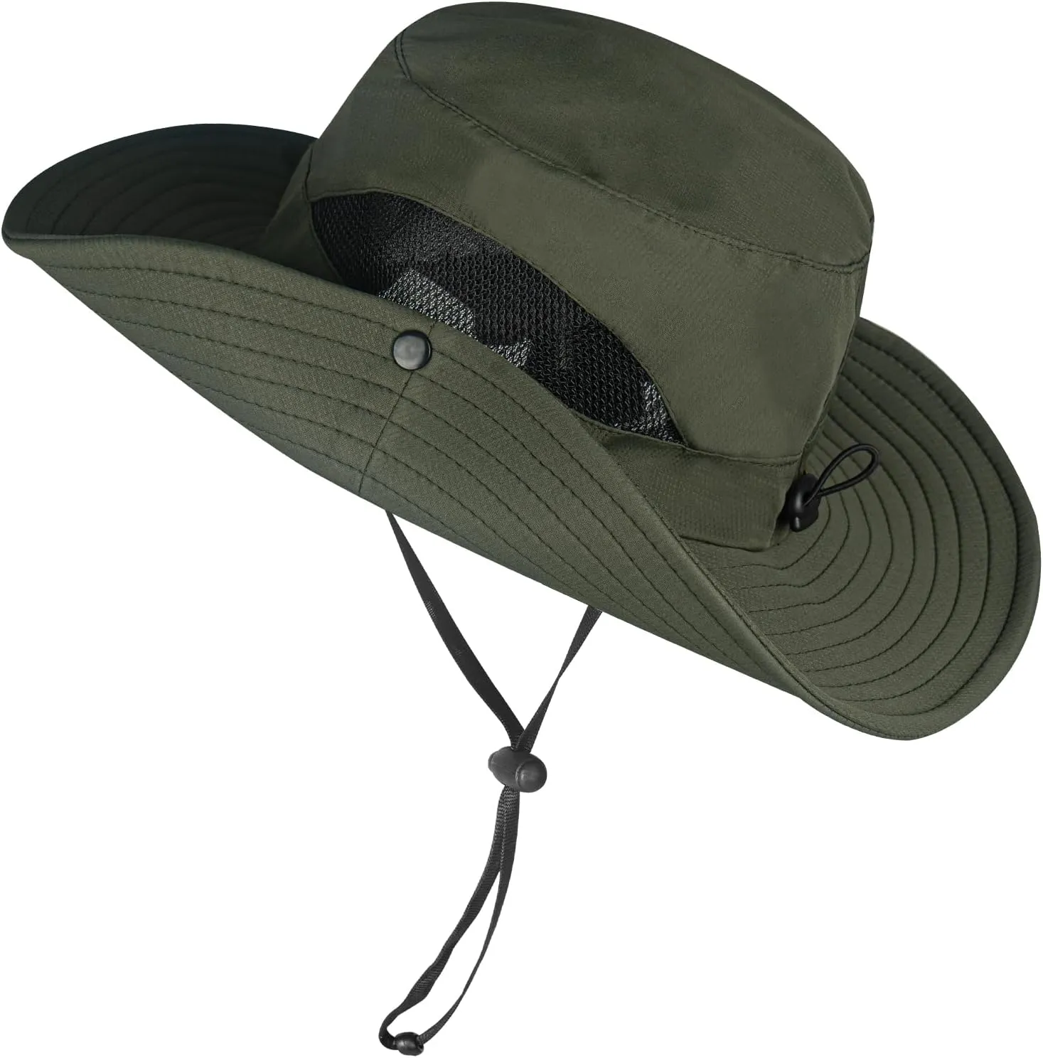 ZOORON Sun Hats for Men Women, Wide Brim Bucket Hats UV Protection UPF50  Waterproof Boonie Hats for Fishing Hiking Camping